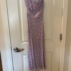 Zara Lilac floral maxi dress